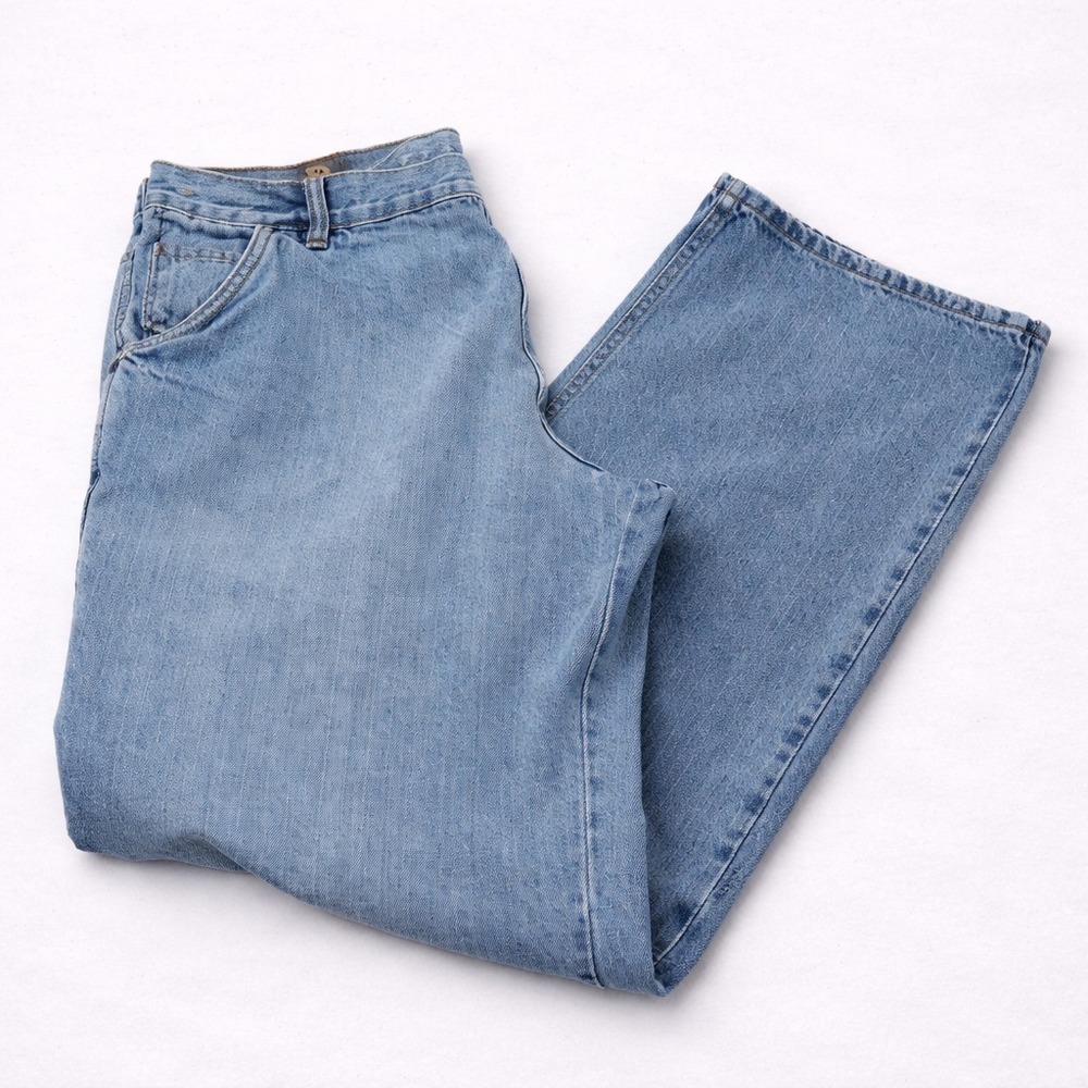 Timberland Jeans Mens 38x34 Light Wash Denim Straight Fit Workwear